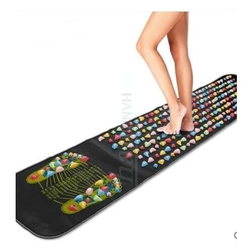 HANRIVER Leg Foot Massage Pad Pain Relief Stone Massager Mat Walk Muscle Stimulator Health Mattress Home Relaxation Health Care