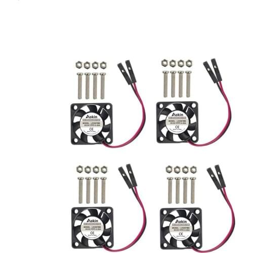 DC 5V 0.2A Cooling Cooler Fan For Raspberry Pi Model A+ B B+ / FOR Raspberry Pi 2 3 With Screws Parts