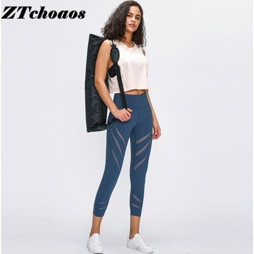 Yoga pants sports wear for women mesh breathable running tight pants gym leggings sport women fitness workout leggings gym