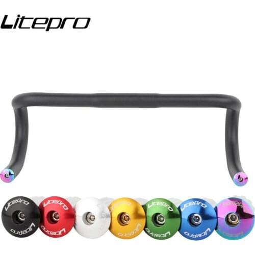 1 Pair Litepro Bicycle Bar Ends Plugs Aluminum Alloy MTB Road Bike Handle Bar Grips Cover Cap Lock Cycling Handlebar Plug Parts