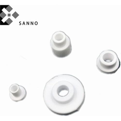 10pcs/pack Alumina ceramic insulator customize T shape thermal alumina ceramic parts porcelain tube / rings bushing insulator