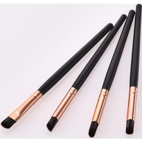 High quality 4PCS Makeup Brushes Tool Pro Eyeliner Eyeshadow Eyebrow Lip Brushing Wood Handle Face Concealer for Beauty