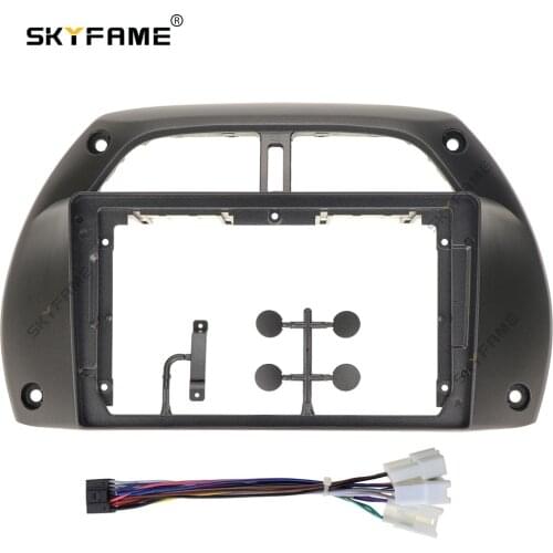Car Radio Fascia Frame Cable For TOYOTA RAV4 2001-2005 Stereo Android Dashboard Kit Face Plate frame fascia