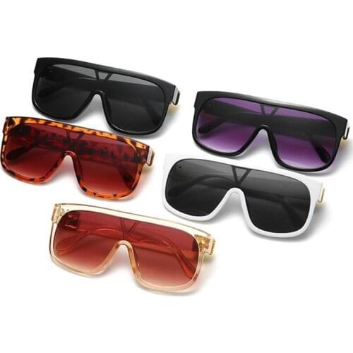 Brand Designer Sunglasses Siamese Lens Sun Glases Anti-UV Spectacles Oversize Frame Eyeglasses Square Adumbral Goggle A