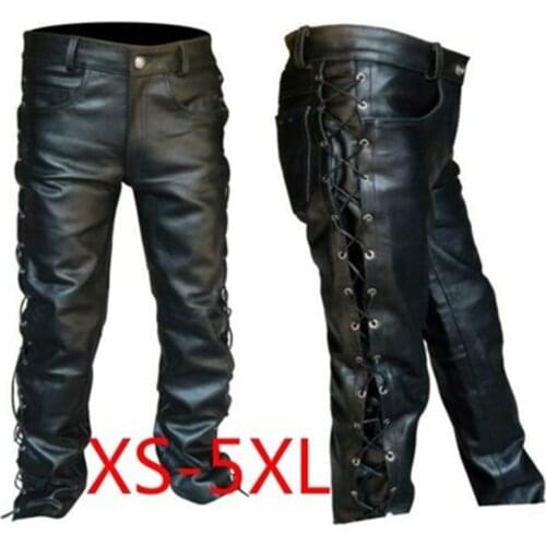 New medieval pants adult men retro pants retro Renaissance Viking clothing mens plus size leather pants