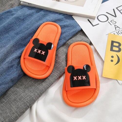 2021 Childrens Slippers Summer Boys Girls Baby Indoor Home Non-slip Soft Bottom Cute Toddler Kids Home Sandals And Slippers