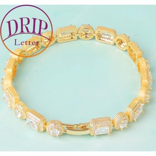 Drip letter Copper Bracelets