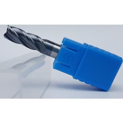 HRC45 4flute 1pcs 4*4D*10*50L straight shanks carbide endmill router bit 4mm 6mm 8mm 10mm tungsten router tool for CNC mill