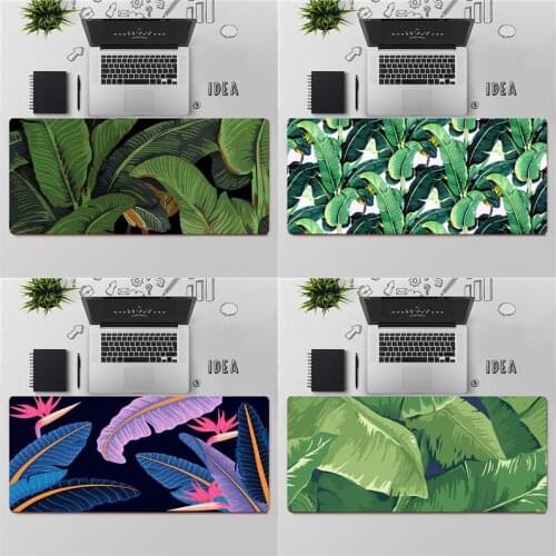 Summer Banana Leaves Gaming Mouse Pad Large MousePad Gamer Mouse Mat Computer Office XXL Mouse Carpet Keyboard pad Desk Mat
