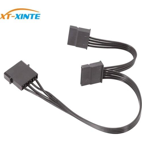 4pin IDE 1 to 4 SATA Hard Drive Power Supply Splitter Cable Cord for DIY PC Sever 4-pin to SATA Power Adapter Converter Cable