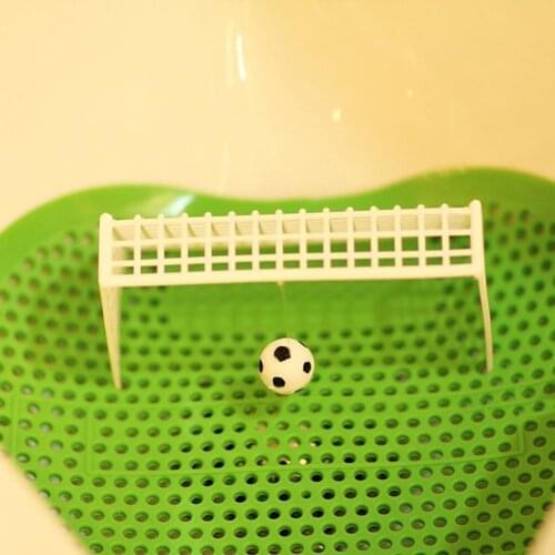 Goal Urinal Football Shooting Mat Urinal Male Toilet Deodorant Bathroom Aromatic Clean Pad Leather Mens Urinal Tool B3C3