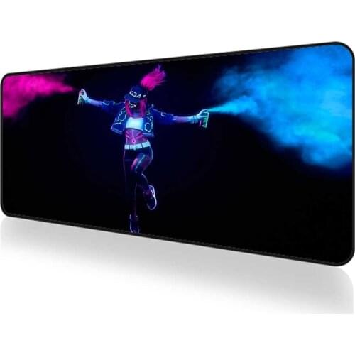 League of Legends Kda Akali mousepad gamer girl Anime mouse pad pink rubber mat Office xxl carpet mousepad cute deskmat 900x400