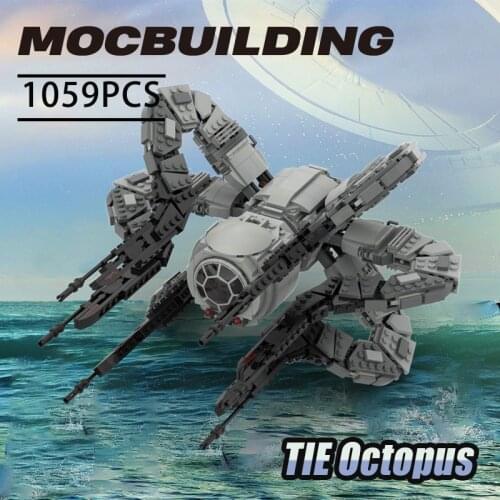 Space war Fighter Model MOC TIE Octopus Spaceship building block war TIE fighter toy Childrens gifts