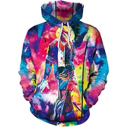 PLstar Cosmos Michael Jackson 3D Hoodie Hoodies Men Women New Fashion Autumn Hooded Sweatshirt Long Sleeve Pullover