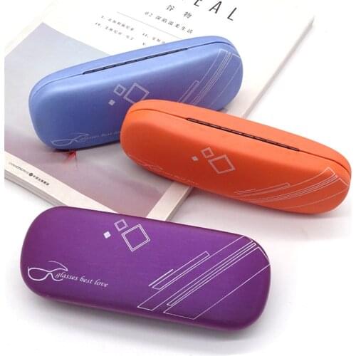 Men Women Glasses Box Portable Leather Pu Myopia Glasses Case Eyewear Protector Sunglasses Reading Eyewear Case Containers