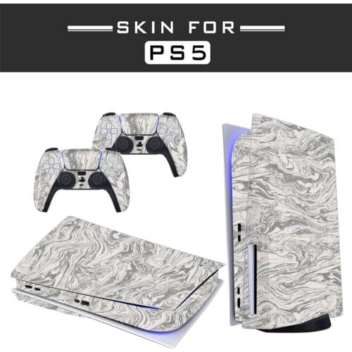 Stripe Style PS5 Disc Edition Skin Sticker for Playstation 5 Console & 2 Controllers Decal Vinyl Protective Skins Style 1