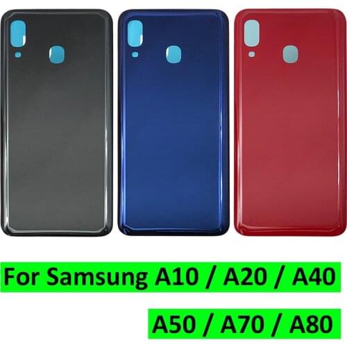New Back Glass Rear Cover For Samsung Galaxy A40 A50 A70 A405F A505F A705F Battery Door Housing Battery back cover