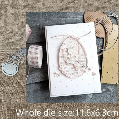 New Design Craft Metal stencil mold Cutting Die easter eggs decoration scrapbook die cuts Album Paper Card Craft Embossing