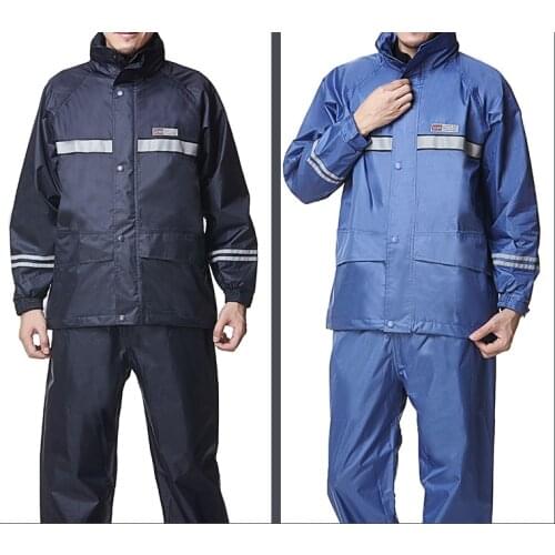 Raincoat Motorcycle Split of Adult Men and Women Fashion Outdoor Waterproof Raincoat Rain Pants Suit Riding Poncho Impermeable X