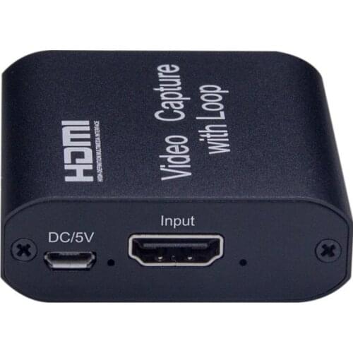 Capture Card HDMI to USB2.0 placa de video Recorder Box for Live Streaming Video digital converter Support 4K 1080P