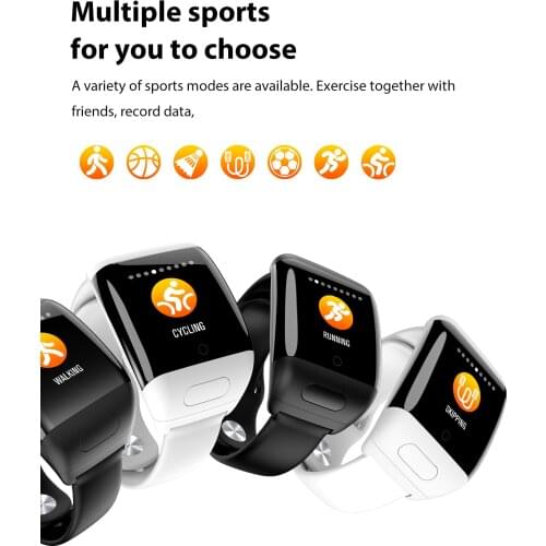 Trackbuds D8 Newest AI Smart Watch With Sport Bluetooth Earphone Heart Rate Monitor Smart Wristband Long Time Standby Men Watch