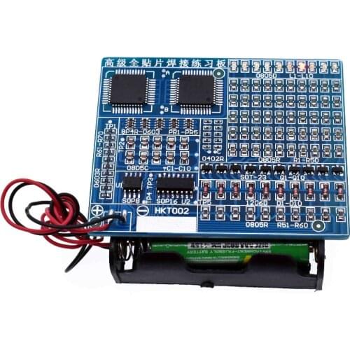 SMT SMD Component Welding Practice Board Soldering DIY Kit Resitor Diode Transistor By start Learning Electronic
