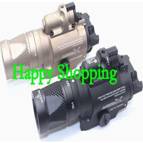 Tactical X400V Pistol Light Combo Red Laser Constant Momentary Strobe Output Weapon Rifle Gun Flashlight