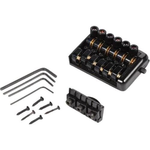 Luthier Devices 6 String Saddle Metal Durable Headless Electric Guitar Bridge Tailpiece Necessary Household Guitar Supplies