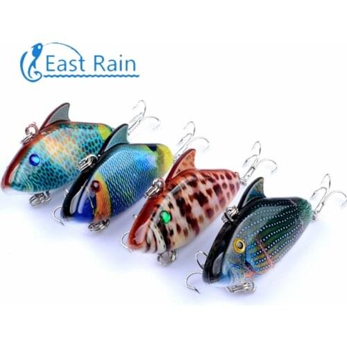 East Rain 5.5cm 7.9g 4pcs Painted All Range Freshwater Saltwater Fishing Lure Sinking VIB Artificial Hard Bait Free Shipping