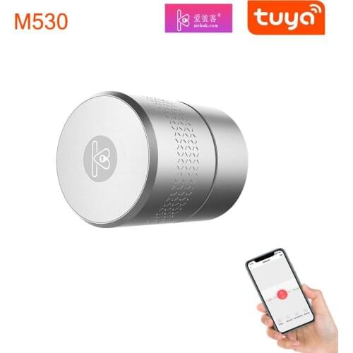 Airbnk M530 Door Lock TUYA Zigbee Smart Lock Fingerprint Smart Home Remote Control Lock Use Original Cylinder Upgrade Door Lock