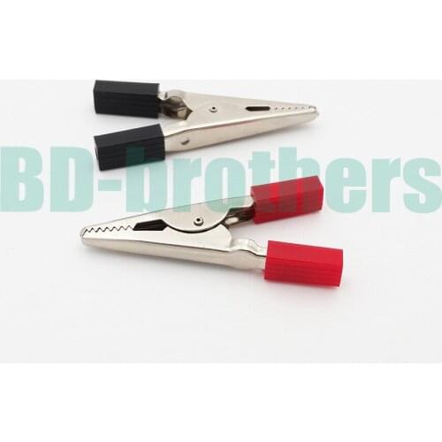 Alligator Clip Clamp Connector 45MM Insulated Test Lead Crocodile Clamps 3000 pcs/lot