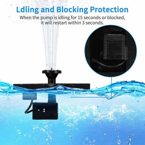 1.4W 7V Solar Fountain Free Floating Water Pump Water Pump for Pond Pool
