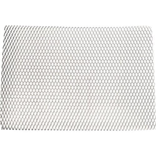 1pc Practical Metal Titanium Steel Mesh Sheet Heat Corrosion Resistance Silver Perforated Expanded Plate 200mm*300mm*0.5mm