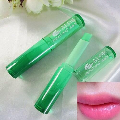 1Pc Magic Colour Temperature Change Color Aloe Lipstick Moisture Anti-Aging Protection Lip Balm