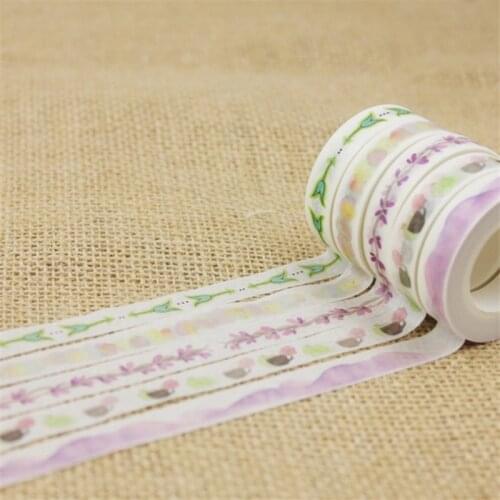 1 Pcs 10 mm X 10 m Flowers and trees Japan washi tape children like DIY Diary decoration masking tape stationery scrapbooking