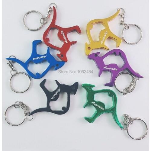 2400 pcs/lot Engraved "Australia" Lovely Metal Wine Beer Bottle Opener Ring Key Chain Lovely Cooking Tool Promotion Gift