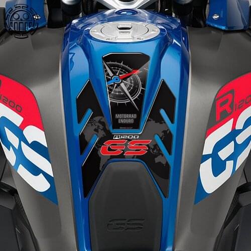 3D StickersMotorcycle Sticker Gas Tank Pad Protector Case for BMW R1200GS R1200 GS 2013-2018 PU Polyurethane Resin decals