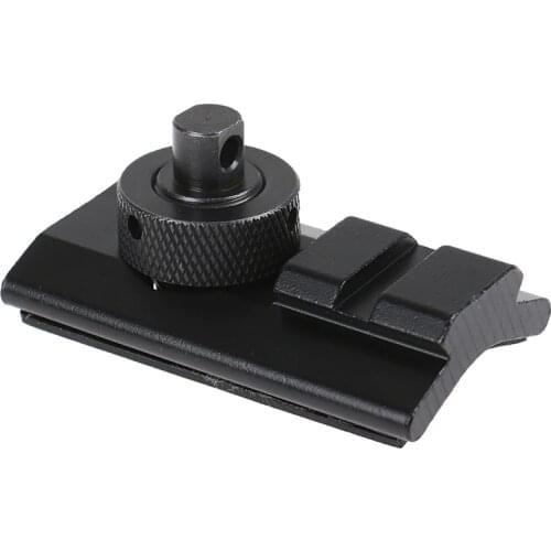 Hot Sale CS Tactical Airsoft Rifle Hunting Shooting Bipod Slot Adaptor 20mm Bipod Adapter Black Outdoor Hunting Gun Accessories