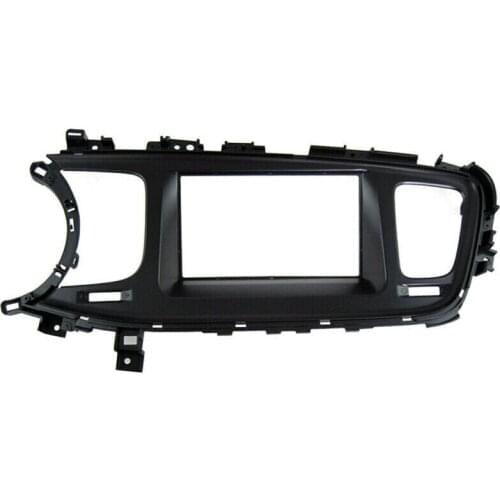 CarBar Double 2 Din Car Radio Fascia for Kia K5 Optima III 2013-2015 Stereo Fascia Dash Dashboard Frame Panel Trim Kit Stereo