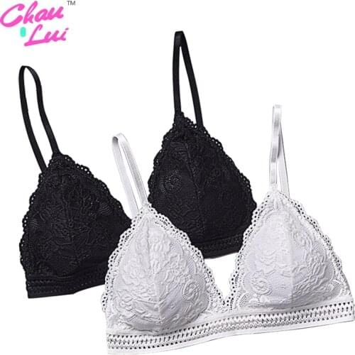 Lace Wireless Triangle Cup Thin French Style Bralette Lace Wireless Triangle Cup Women Lingerie Soft Bra Seamless Underwear Deep