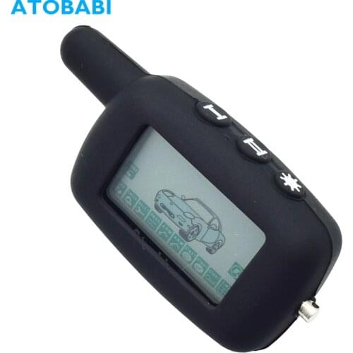 Black Color A9 Silicone Case for Starline Two Way Car Alarm A9 A6 LCD Transmitter Remote Control Keychain Protector Cover Skin