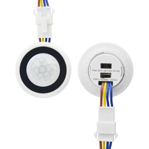 Motion Sensor Detector Light Switch Time Delay Adjustable Module Switch 110-220 V Human Body Induction Control Switch For Lamp