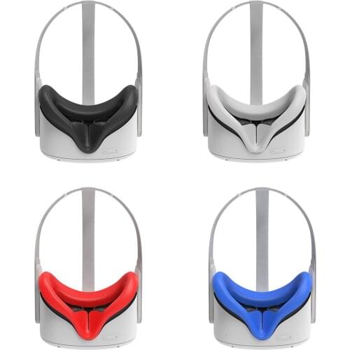 Eye Face Cover For Oculus Quest 2 VR Glasses Silicone Anti-sweat Anti-leakage Light Blocking Eye Cover Pad For Oculus Quest 2