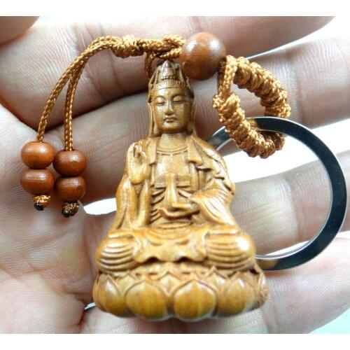 Wholesale natural Mahogany Three-dimensional Engraving Key Chain charm Lifelike Key Ring 1pcs A50