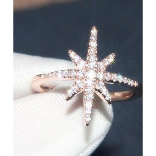 Hot new products Europe and America retro creative jewelry 925 sterling silver fashion sea star ring high quality