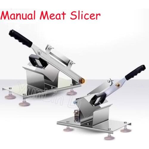 Commercial Household Manual Meat Slicer Lamb Beef Meatloaf Frozen Meat Cutting Machine Vegetable & Meat Hand Mincer Cutter