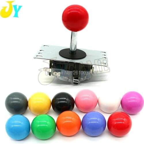 Copy SANWA Joystick 4/8 Way Fighting Rocker Arcade Joystick With 4.8mm Micro Switch 10 Colors Top Ball