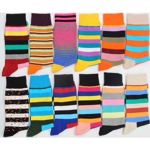 Mens Cotton Socks Sock Funny Winter Warm Gifts Christmas Print Stripe Set From The Factory Dropshipping Contact Us