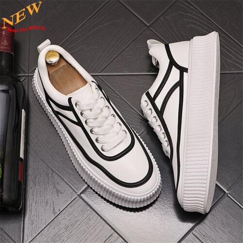 Inner Increase Casual Shoes Men Sneakers High Tops Hip Hop Martin Shoes Fashion Boots Trainers Chaussure Homme