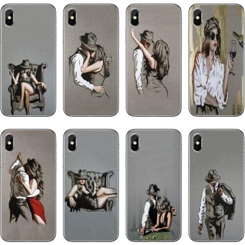 Couple dance art man woman TPU Soft Phone Case For Xiaomi Mi 11 Note 10 10T 9 9T 8 Pro A2 Lite A3 A1 Poco F1 F2 M3 X3 NFC